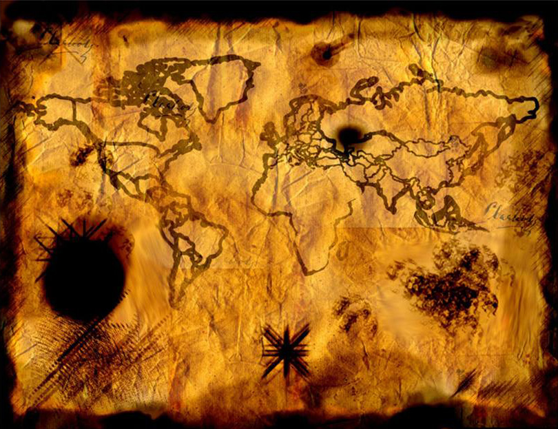 2011 Ancient Pirate Treasure Map
